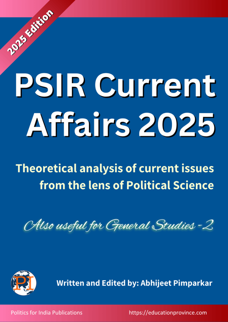 PSIR Current Affairs 2025 PDF